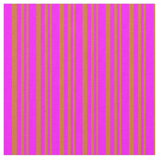 Tecido Chocolate e Fuchsia Stripes/Linhas Padrão (Detalhe)