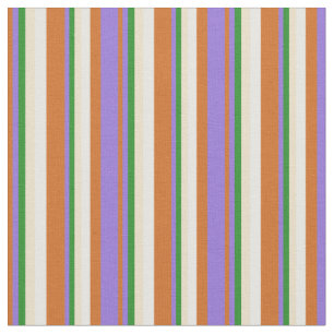 Tecido Chocolate, Roxo, Verde Florestal, Tan e Branco