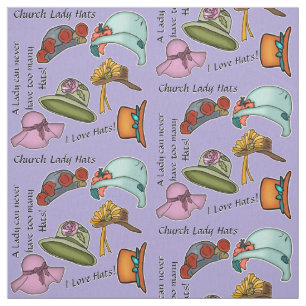 Tecido Church Lady Hats em Herb Lavanda