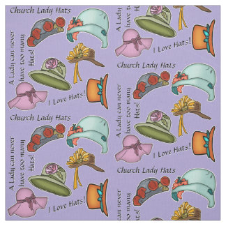 Tecido Church Lady Hats em Herb Lavanda