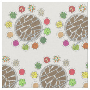 Tecido Churrasco coreano Barbecue - Comida de Banchan tor