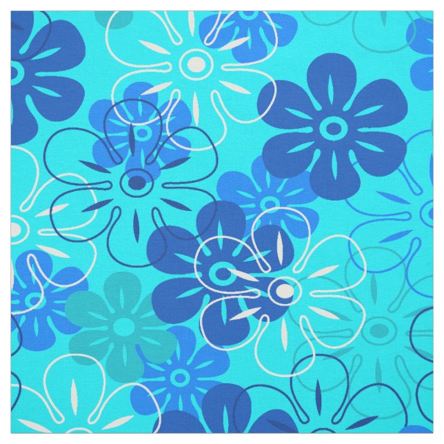 Tecido Chuva de Flores Havaiano Floral Retro (Modelo)
