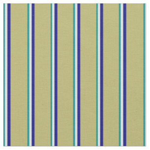 Tecido Ciano Escuro, Ciano Claro, Azul e Caqui Escuro Col