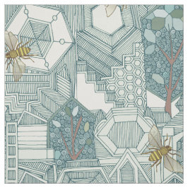 Tecido cidade do hexágono