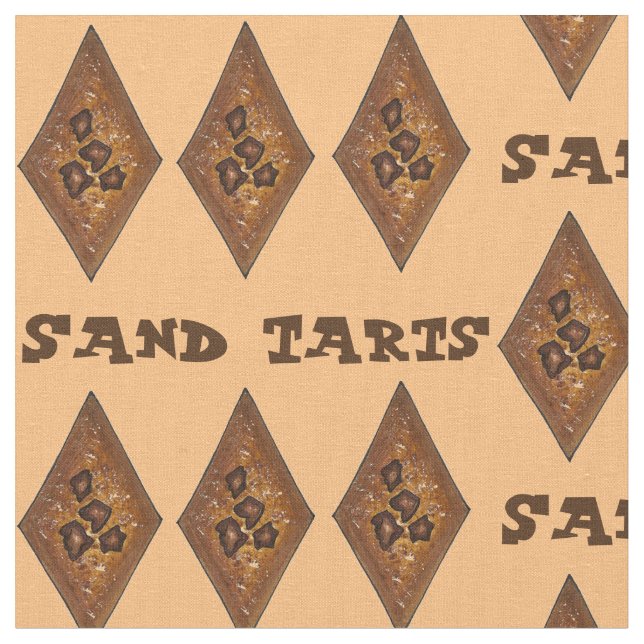Tecido Cinnamon Sugar Sand Tarts Natal Cookie Feriado (Detalhe)