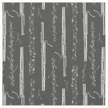 Cinza Artesanato da Orquestra de Música do Bassoon