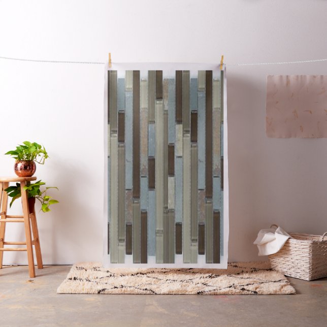 Tecido Cinza azul Azulejo preto (In Situ)