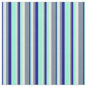 Tecido Cinza Azul Escuro, Aquamarino, Branco e Leve
