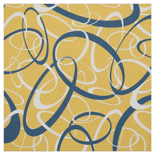 Tecido cinza azul tangente a loops em amarelo (Modelo)