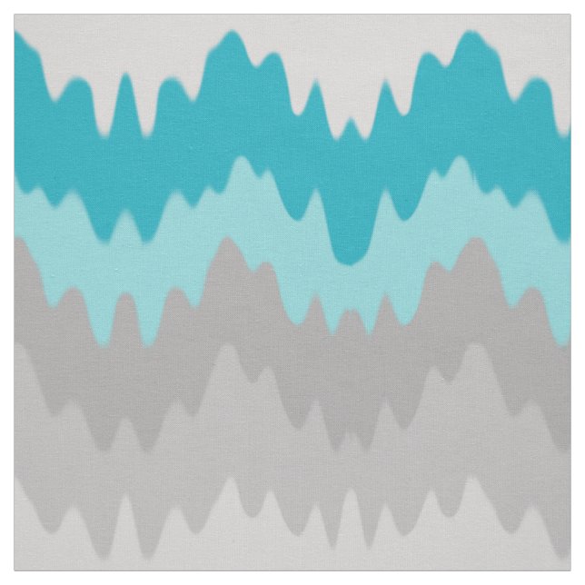 Tecido Cinza Chevron Cinza Azul-Téal Turquesa (Modelo)