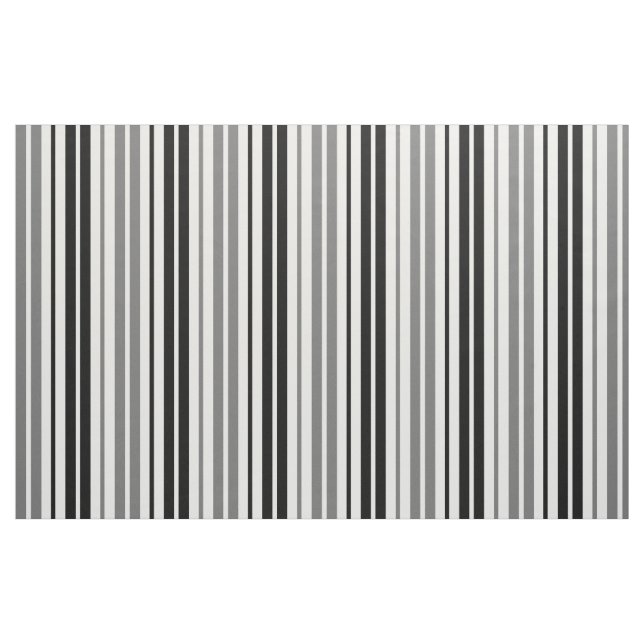 Tecido Cinza Cinza Preto Branco Listras Padrão   (Fat Quarter)