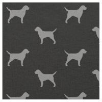 Cinza de Borda Terrier Silhouettes e Preto