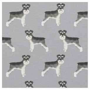 Tecido cinza de cães schnauzer