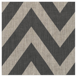 Tecido Cinza de carvão moderno Chevron grande escala