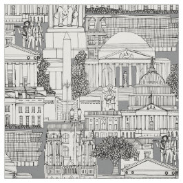 Tecido Cinza de madeira Washington DC