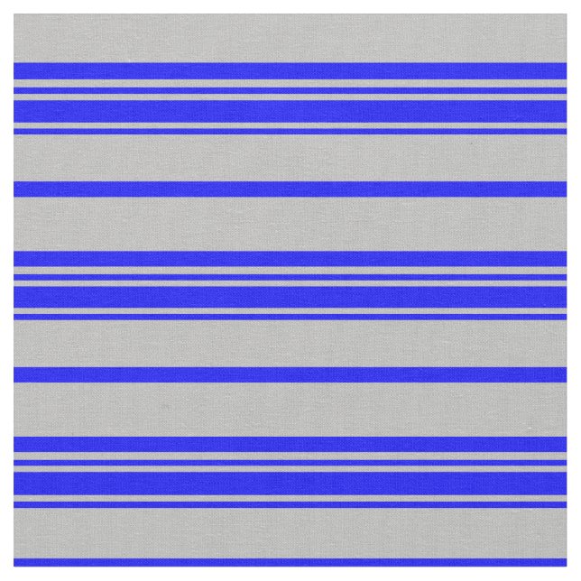 Tecido Cinza e Padrão Corado Azul de Faixa (Detalhe)