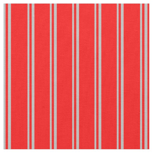 Tecido Cinza e Padrão de Strike Vermelho (Detalhe)