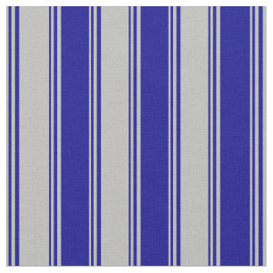 Tecido Cinza e Padrão Escuro Azul Striped