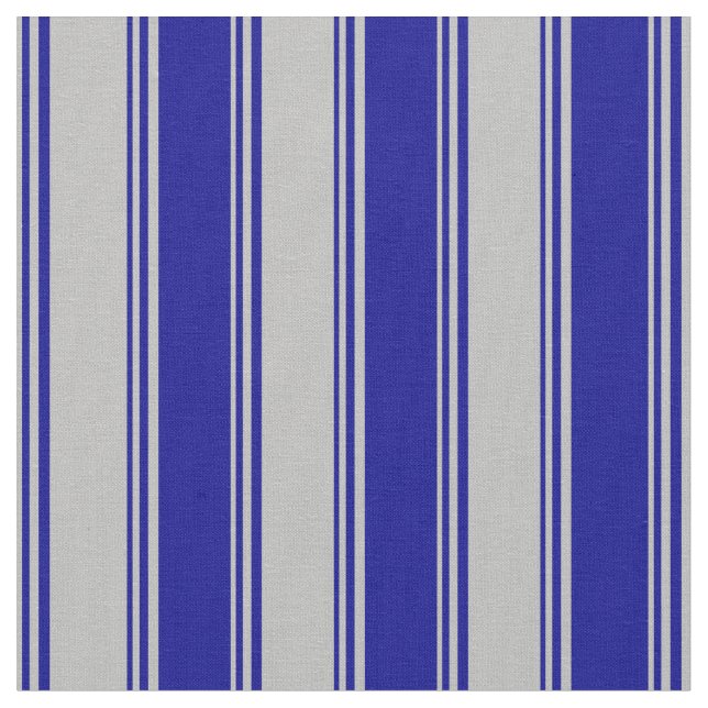 Tecido Cinza e Padrão Escuro Azul Striped (Detalhe)