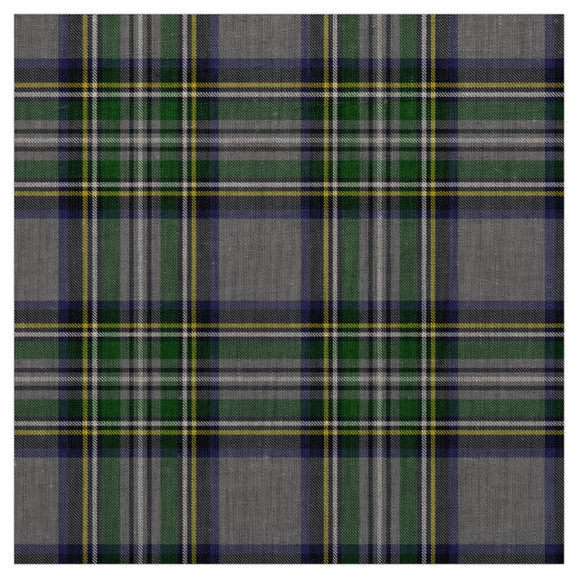 Tecido Cinza e Xadrez de Tartan Amarela (Modelo)