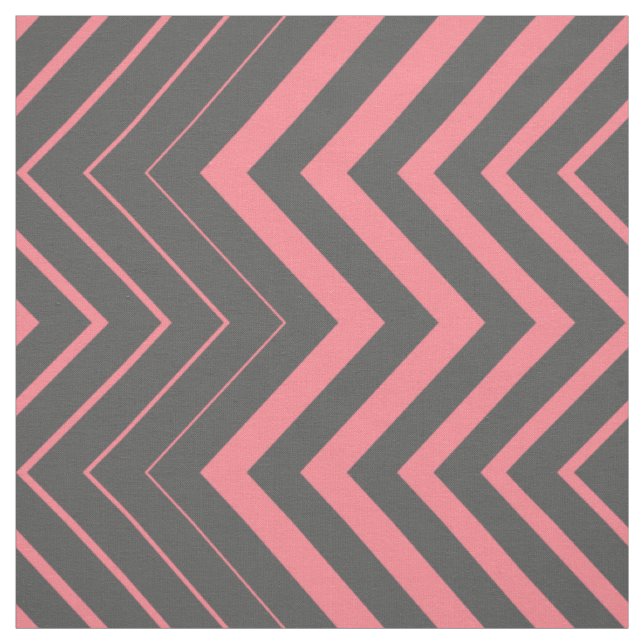 Tecido Cinza E Zigzag Chevron Rosa (Modelo)