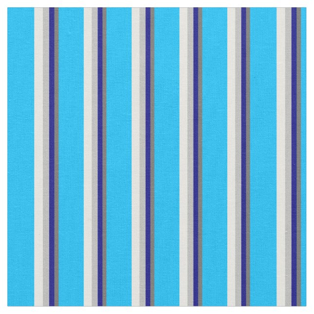 Tecido Cinza Escuro, Azul, Cinza, Creme Da Casa Da Moeda  (Detalhe)