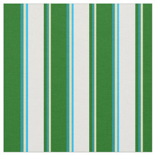 Tecido Cinza escuro, Verde escuro, Branco e Azul Céu Prof