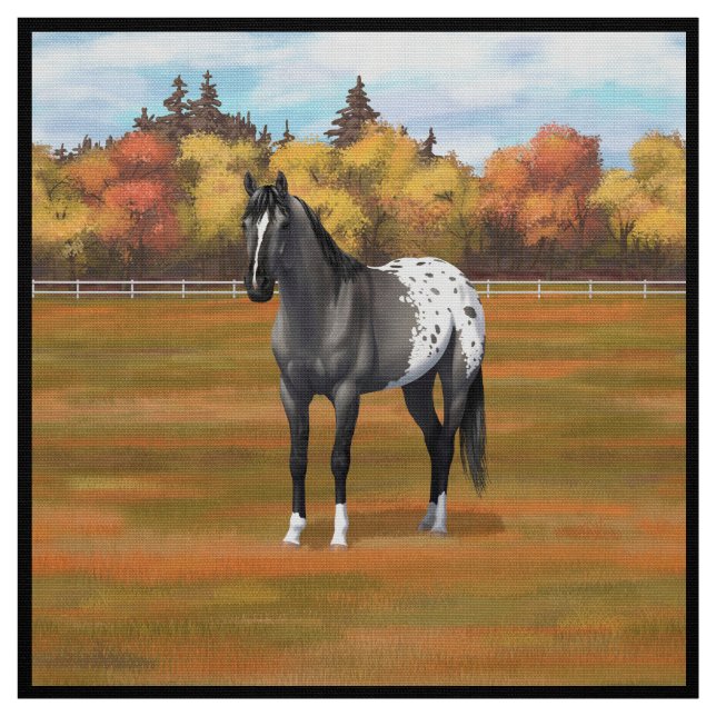 Tecido Cinza Grulla Appaloosa Quarter Horse Stallion (Modelo)