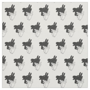 Tecido Cinza Hand Silhouette Billy Goat
