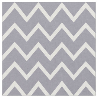Tecido Cinza Lilac e Chevron Branco