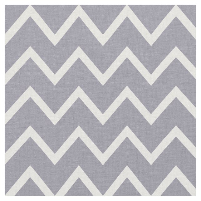 Tecido Cinza Lilac e Chevron Branco (Detalhe)