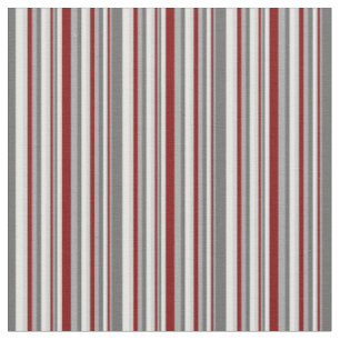 Tecido Cinza, Maroon & Mint Cream Stripes Padrão