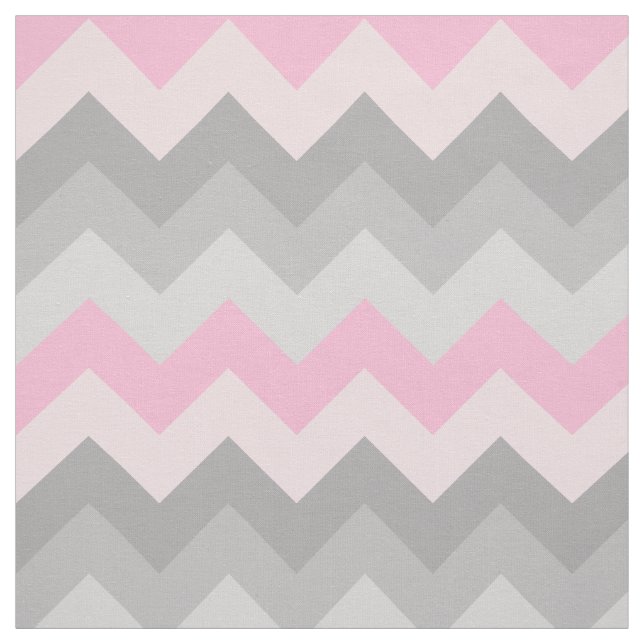 Tecido Cinza rosa Chevron Ombre (Modelo)