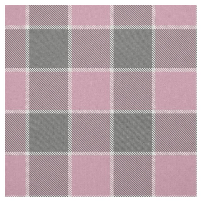 Tecido cinza rosa xadrez branca com verificação (Modelo)