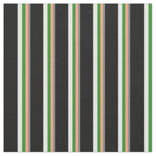 Tecido Cinza, Salmão Claro, Verde, Creme de Casa e Preto