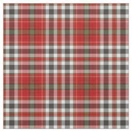Tecido Cinza Verde Branco Vermelho Xadrez Tartan