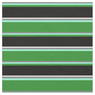 Tecido Cinzas, Aquamarine, Floresta Verde, Black & Mint C