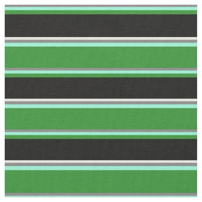 Tecido Cinzas, Aquamarine, Floresta Verde, Black & Mint C (Detalhe)