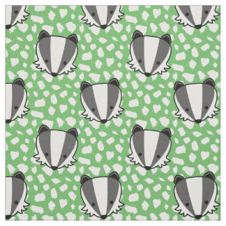 Tecido Cinzas brancas verdes - Padrão de texugo