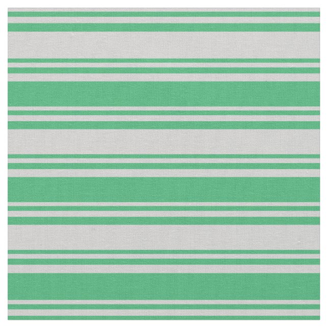 Tecido Cinzas claras e padrão verde marinho (Detalhe)