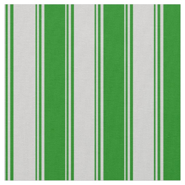 Tecido Cinzas claras e padrão verde riscado/alinhado (Detalhe)