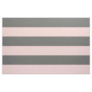 Tecido Cinzas de carvão e tiras largas cor-de-rosa de gra
