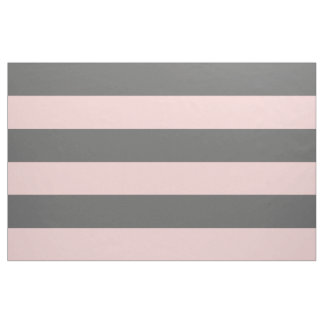 Tecido Cinzas de carvão e tiras largas cor-de-rosa de gra