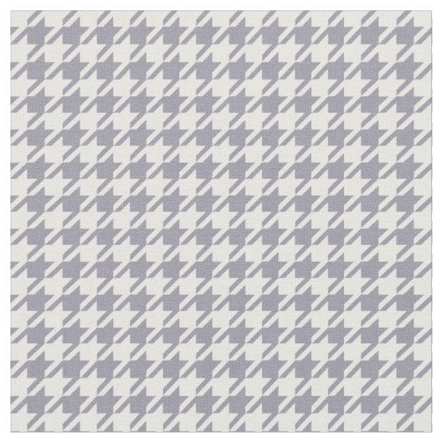 Tecido Cinzas do Lilac & branco Houndstooth (Detalhe)