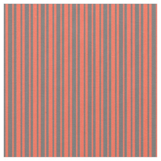 Tecido Cinzas Escuras e Linhas Vermelhas/Padrão de Stripe (Detalhe)