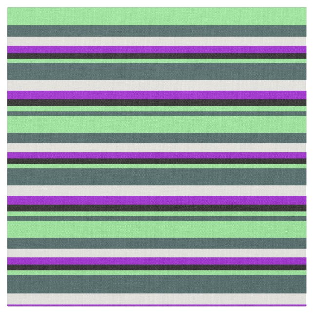 Tecido Cinzas, Verde Claro, Preto, Violeta Escuro e Ciano (Detalhe)