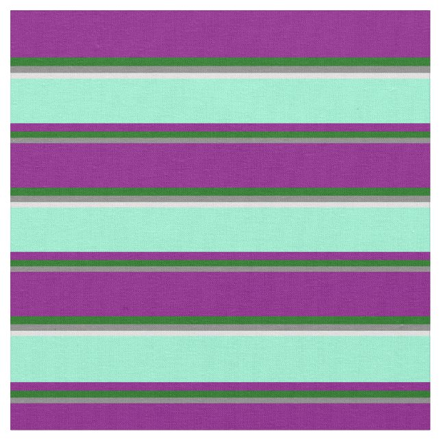 Tecido Cinzas, Verde Escuro, Roxo, Amarino e Lavanda (Detalhe)