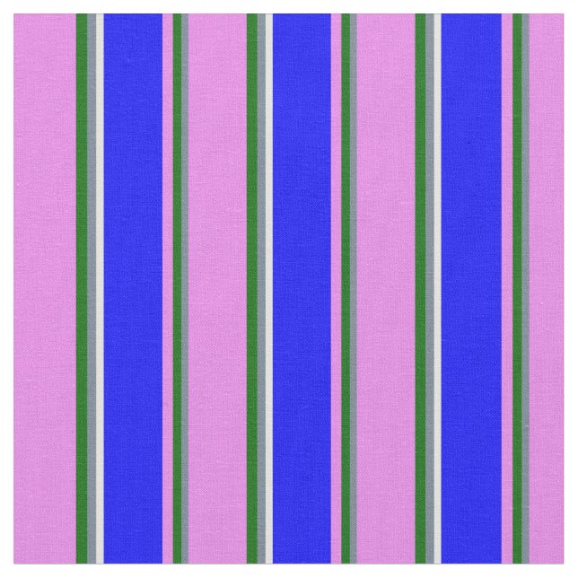Tecido Cinzas, Verde Escuro, Violeta, Azul e Ciano Claro (Detalhe)