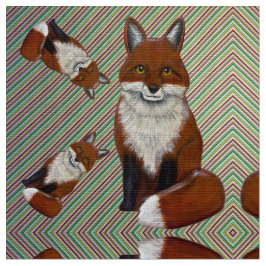 Tecido Círculo Da Raposa