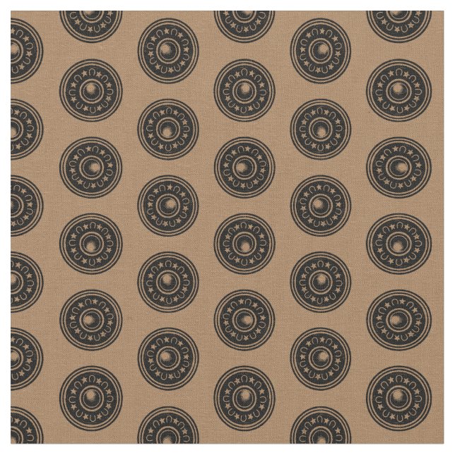 Tecido Círculo de ferradura ocidental Vintage CLIENTE BG  (Detalhe)